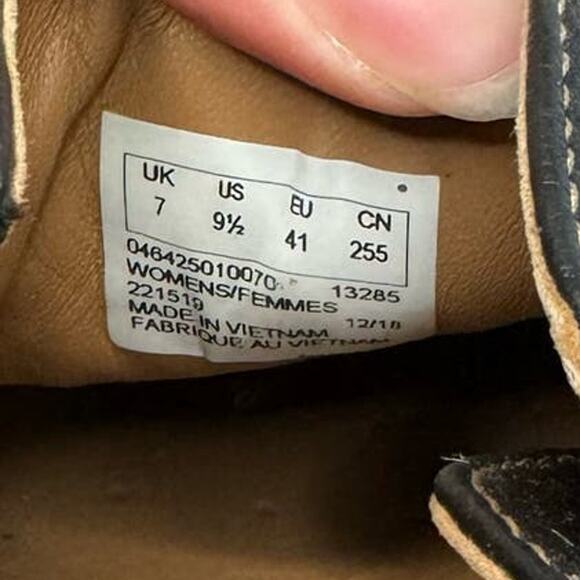 Clarks Unstructured Black Slip On Leather Loafers Size 9.5 - Picture 7 of 7